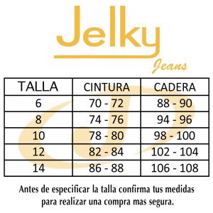 ESCALA DE MEDIDA DE JEANS Jelky